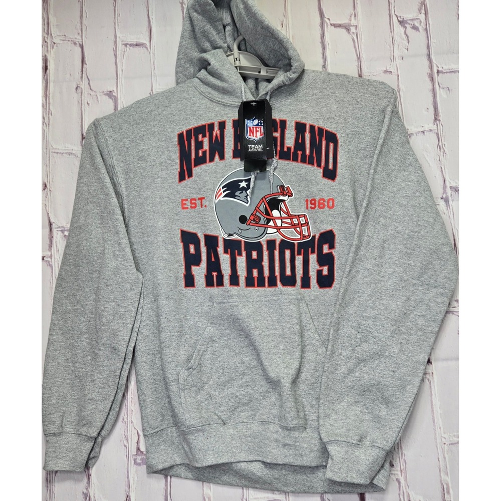 New England Patriots NFL Football Graphic Pullover Hoodie Swratshirt Mens Size S